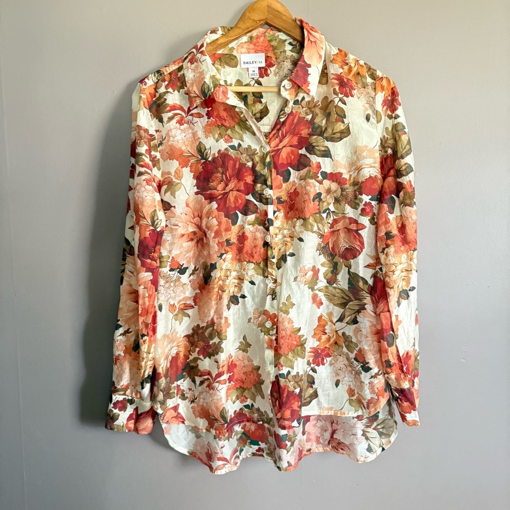 Bailey 44 Floral Button-Down Shirt Size Medium